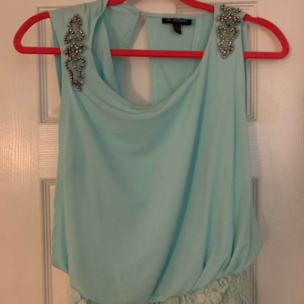 Holiday dress ice blue